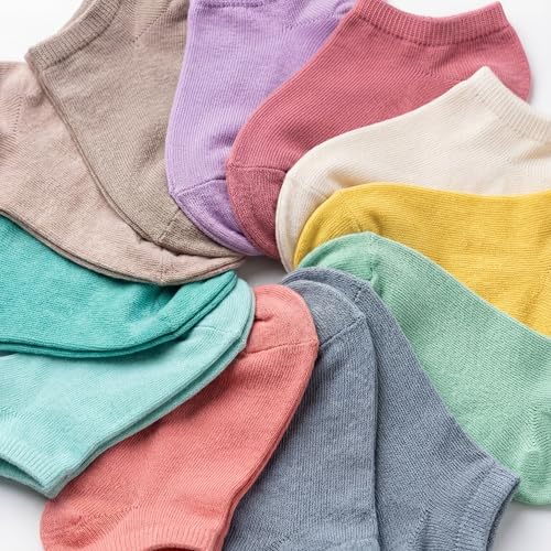 Image of Tipi Toe Women's 20 Pack Colorful Low Cut Socks - Lightweight, Breathable Design for All-Day Comfort Sizes 9-11 /10-13