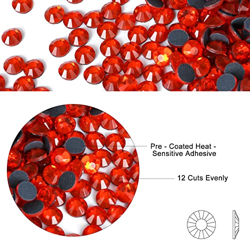 2880 Hotfix Rhinestones, Flatback Glass Round Crystals Gems for Crafts Clothes Shoes Bag DIY Decoration,Hyacinth,SS16,3.8MM-4MM - Image 4