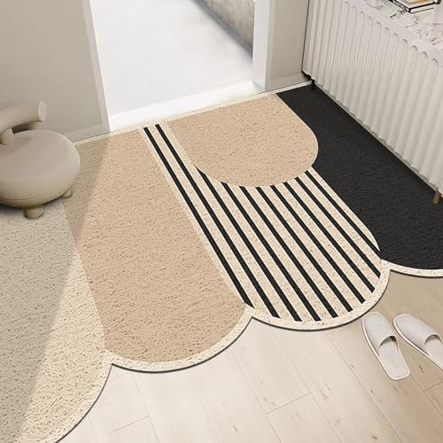 Tapis antidérapant 80x120cm style éclectique lavable