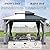 GARTOO 10' x 12' Outdoor Wood Gazebo - Permanent Wooden Hardtop Gazebo Pavilion with Double Curtains, Galvanized Steel Roof Cedar Wood Gazebos for Garden, Lawn, Poolside, Backyard Deck