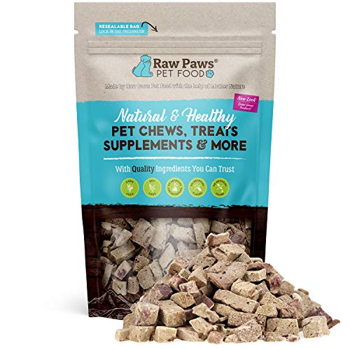 Raw Paws Pet Freeze Dried Beef Liver Dog Treats & Cat Treats, 4-oz - Made in USA - All Natural Liver Treats for Dogs - Liver Treats for Cats - Liver Bites Dog Treats - Small Liver Dog Treats Training