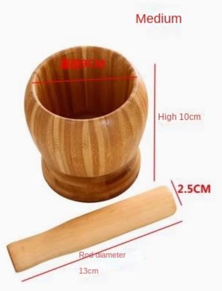 Mortar Pestle Set Old Fashioned Garlic Pounder Masher Household Manual Grinder Pestle Set Kitchen Grinder