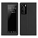 Produktbild HATA Huawei P40 Pro Lederhülle Handyhülle Smart View klapphülle mit Wake up Sleep Funktion Standfunktion Magnetverschluß Huawei P40 Pro Schutzhülle Tasche (Black)