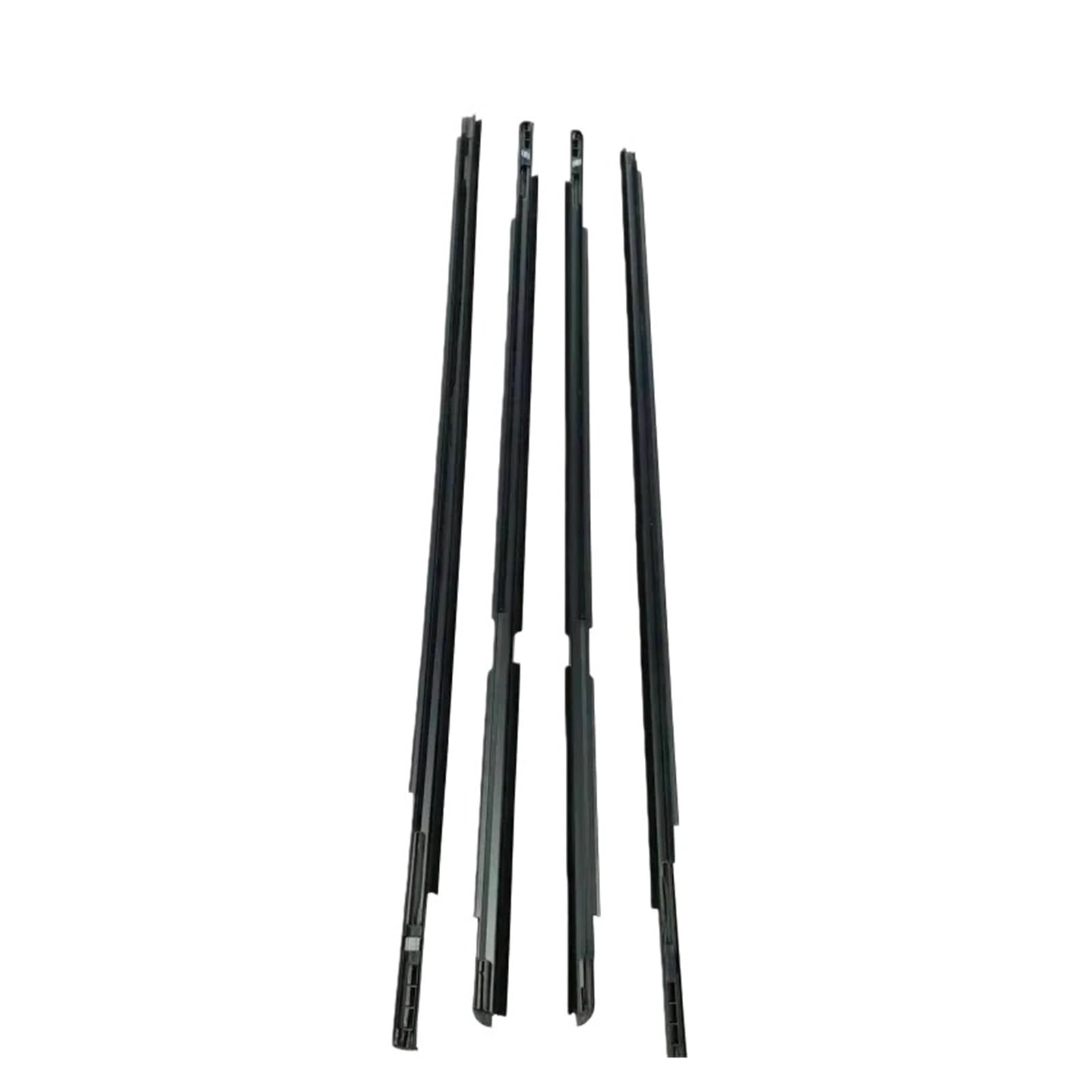 Watjcse One Color 4Pcs Car Door Window Glass Window Seal Moulding Trim Compatible With Toyota Yaris Hatchback 2006-2013