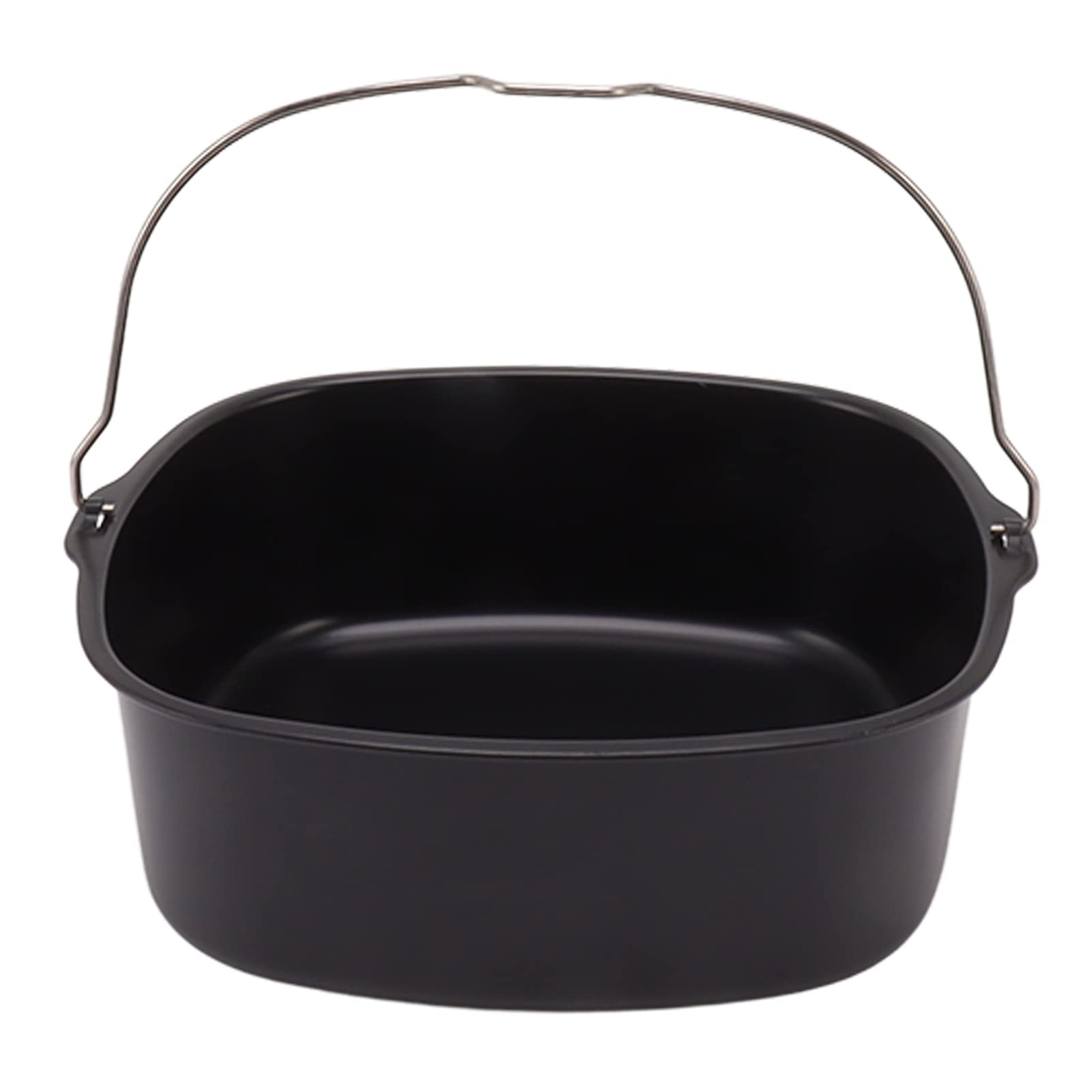 Ejoyous Teglia per Torte in Metallo con Rivestimento Antiaderente e Manico per Friggitrici, Forni e Pentole per Torte, Pane, Pizza, 1 Teglia per Panettieri Domestici e Pasti in Famiglia (8 pollici)