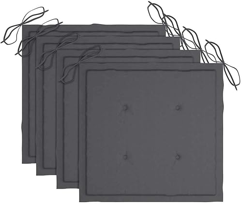 Miniatura 6 de Sillas para patio plegables con cojines, 4 piezas, madera de teca maciza, comedor, asientos al aire libre, sillas exteriores Sillas para Comedor