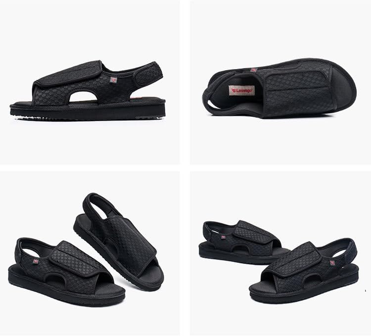Open Toe Diabetic Sandals for Men and Women,Widened Feet Arthritis Shoes,Edema Shoes,Adjustable Straps,Suitable for People with Diabetes and Swollen Feet - Image 6