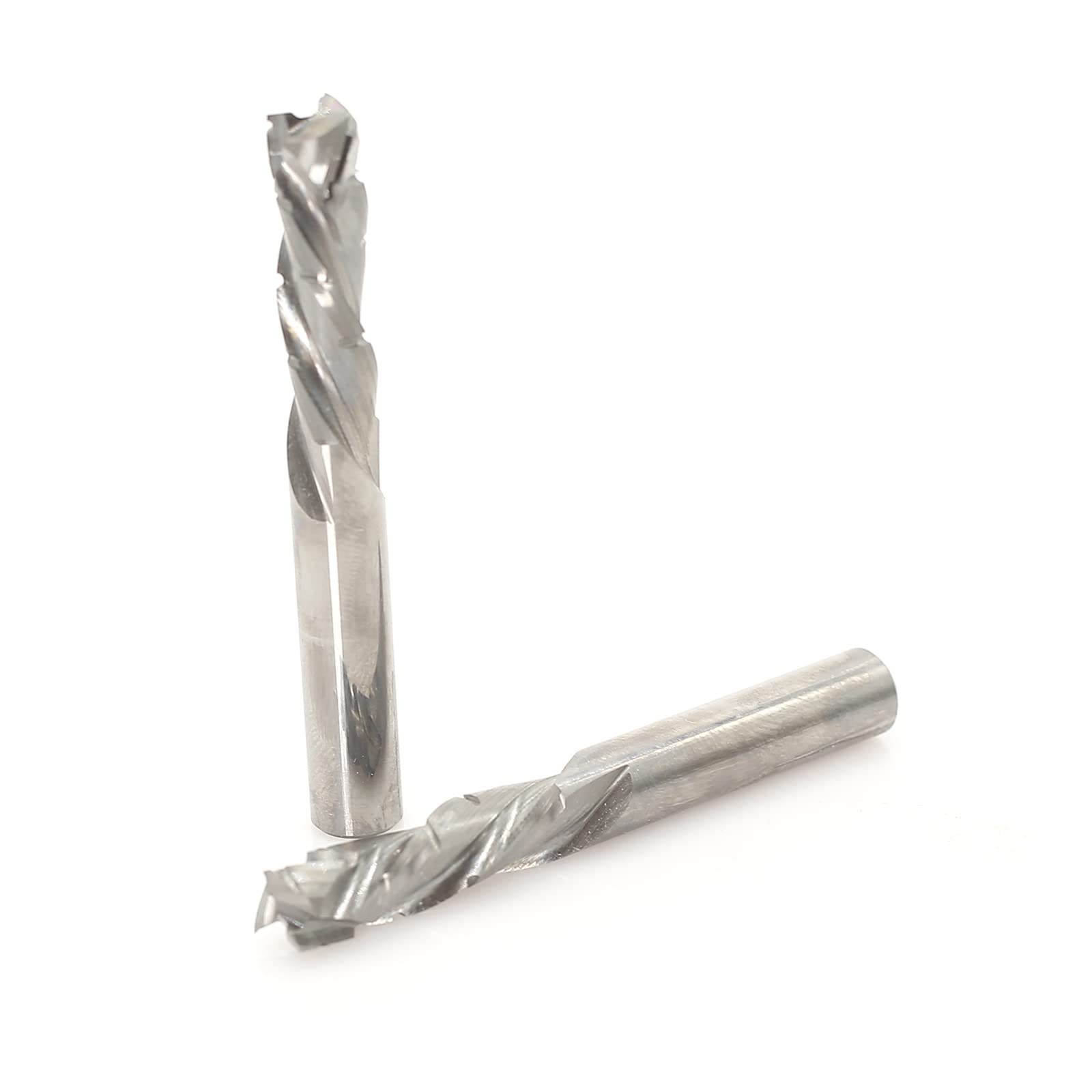 Fresa a Spirale per Legno, Up&Down Taglio, 8mm Gambo, Taglio 8mm x 27mm, CNC Fresa Candela, Bit di Compressione HRC55, Frese per Metallo
