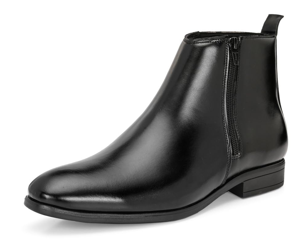 server Men's Chelsea Boots | Ankle Height Casuals for Men| All Day wear Comfortable Formal Office & Business Wear Shoes | Zipper Boots-picture-19