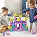 Mega Bloks Juego de construcciones 80 piezas con bolsa ecológica rosa, juguete...