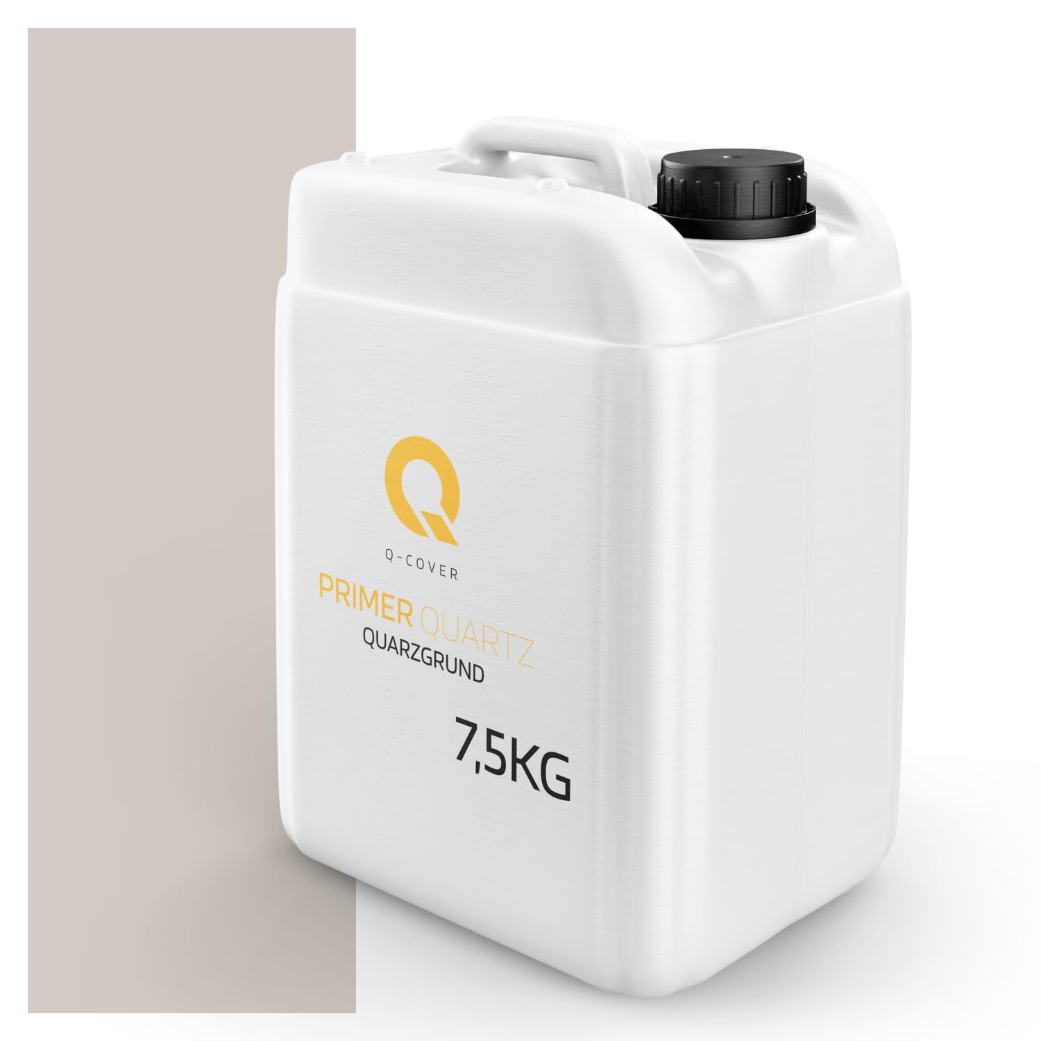 Quarzgrund für Dekorativer Putz mit Mica Hellbeige D801 7,5KG | Acrylatdispersion Grundiermittel Innen & Außen für Wände und Decken Grundierung Schutz Mosaikputz ca. 0,3-0,4 KG/m2