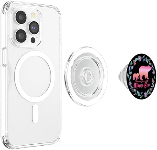 Miniatura 4 de Lindo agarre de teléfono MAMA BEAR para regalo de mamá - Bear Mama Grip PopSockets PopGrip agarre intercambiable para teléfonos y tabletas