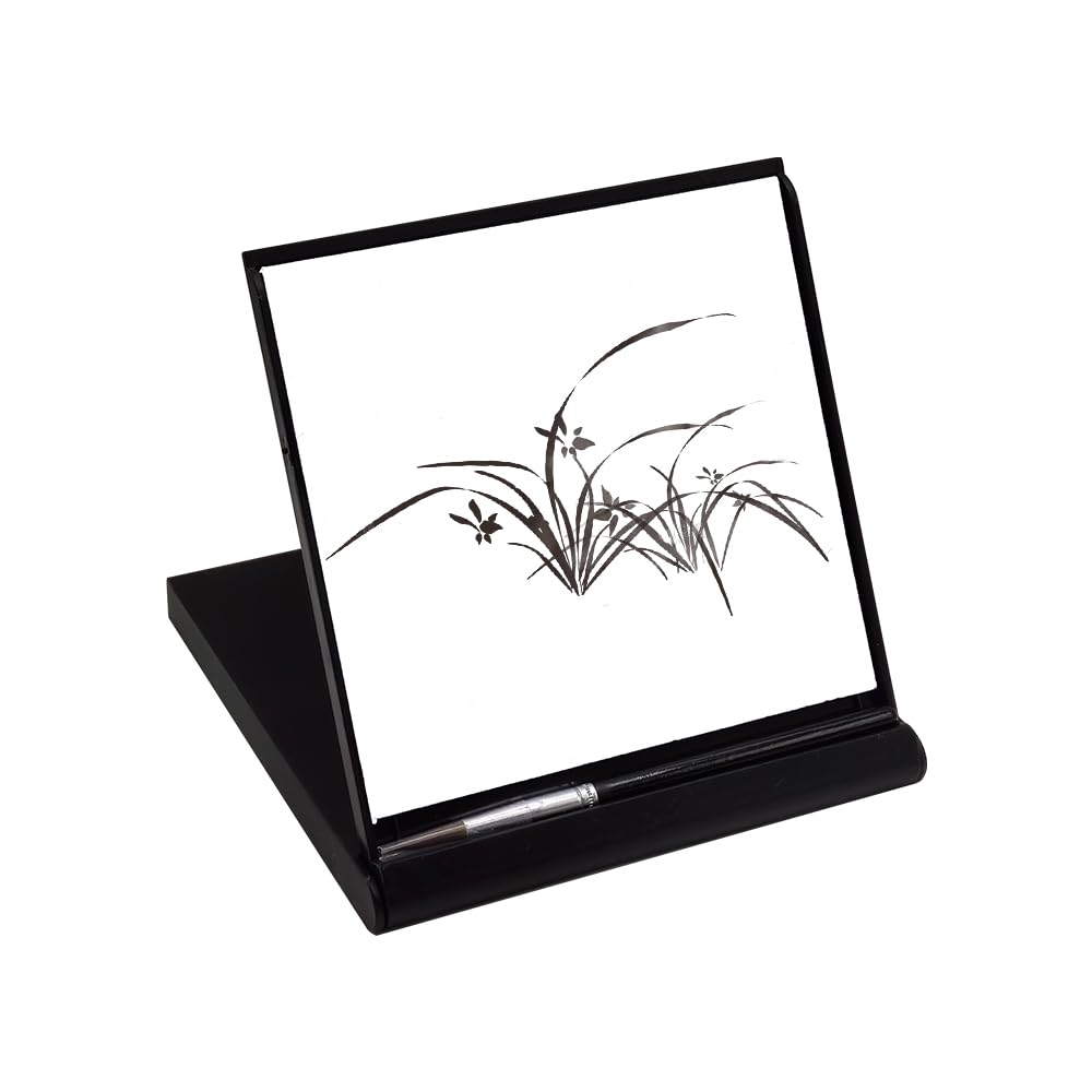 Mini Samadhi Board: Water Drawing Set for Painting, Sketching & Meditation with Mini Natural Wood Brush & Yogic Stand Meditation Drawing Board Gifts for Adults Kids