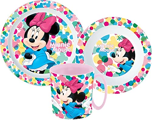 Minnie Mouse Set de couverts pour petit-déjeuner enfant Disney maternelle Cover