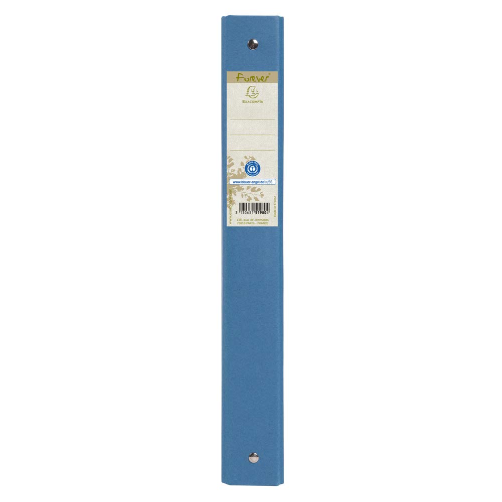 Exacompta 51980E Ringbuch (Recycling-Karton, 4 Ringe, Rücken 40mm, DIN A4) 10er Pack zufällige farben