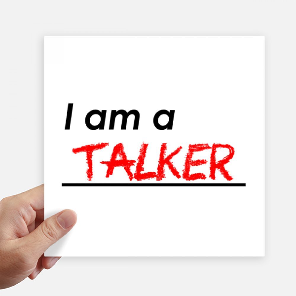 Autocollant Je suis Un Talker 20 cm pour masquer les rayures de valise et PC
