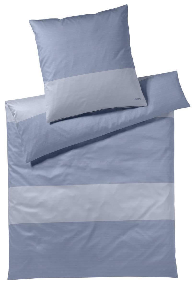 Joop! Mako-Satin-Bettwäsche-Garnitur Split Farbe Ocean Größe 135x200+80x80