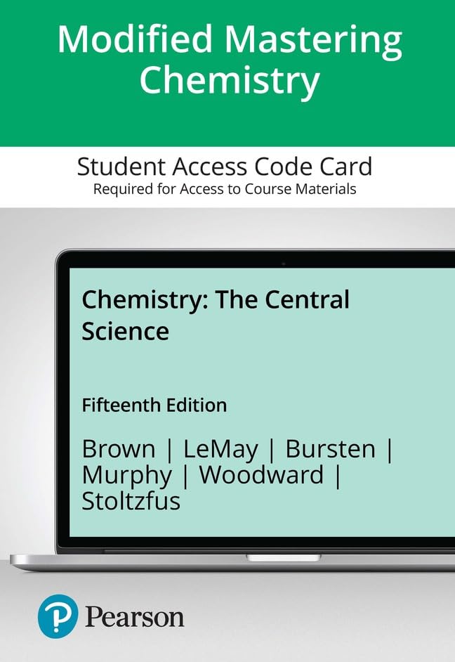 Chimica: la scienza centrale -- Modificato Mastering Chemistry con Pearson eText + Print Combo Access Code