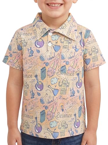 Image of Unique Baby Moisture Wicking Kids Polo Shirts for Toddler Boys Polo Shirt
