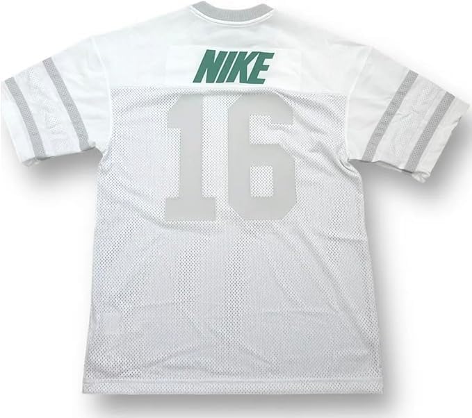 Nike Dri-Fit Men's Mesh Football #16 Premium Jersey, White/Grey