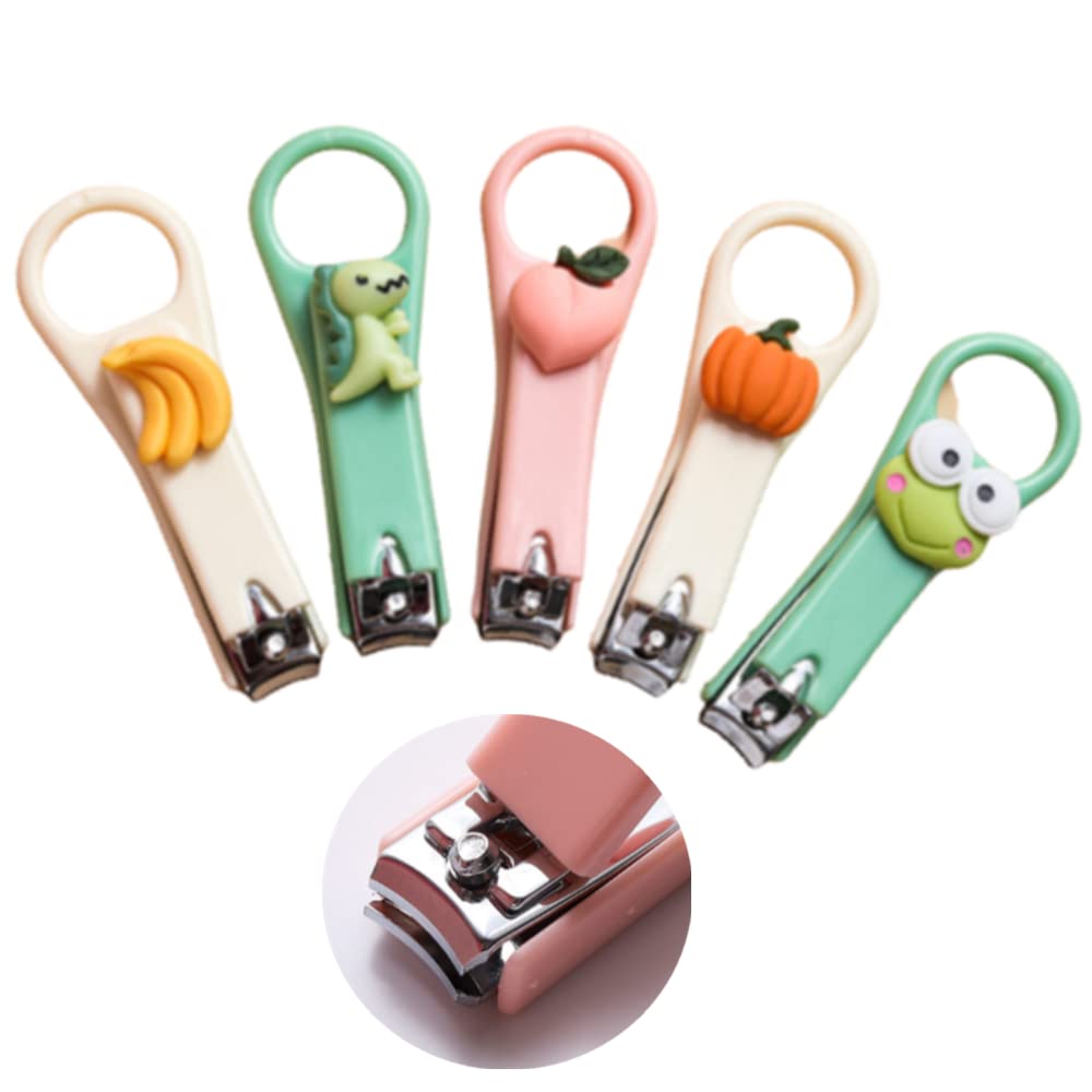 Nail Clippers Set, 5 Pieces Manicure Sets Stainless Steel Nail Clippers Pedicure Kit Grooming Tools Nail Cutter for Women, Girls and Children