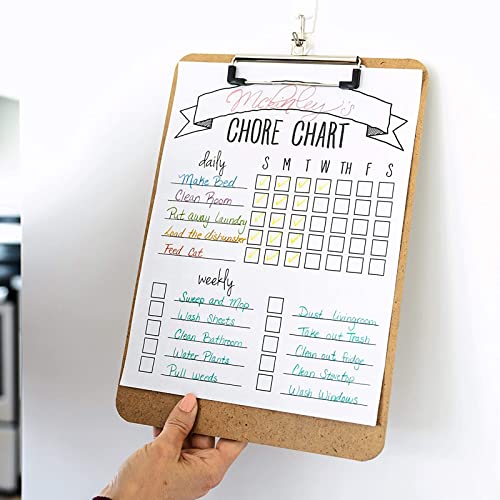 Appunti, 2Packs A4 Cartella in Legno Ispessimento