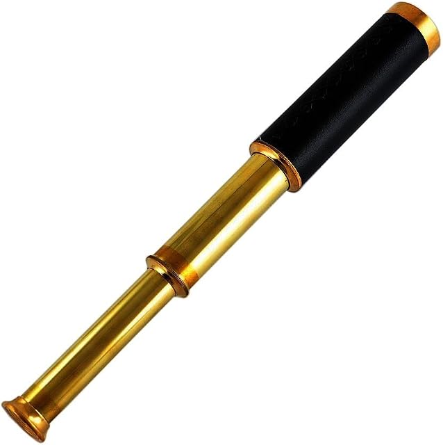 Antique marine brass spyglass telescope 12" nautical