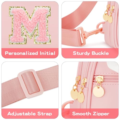 Image of Initial Sling Bag Crossbody Purse for Kids Girls Age 3-8