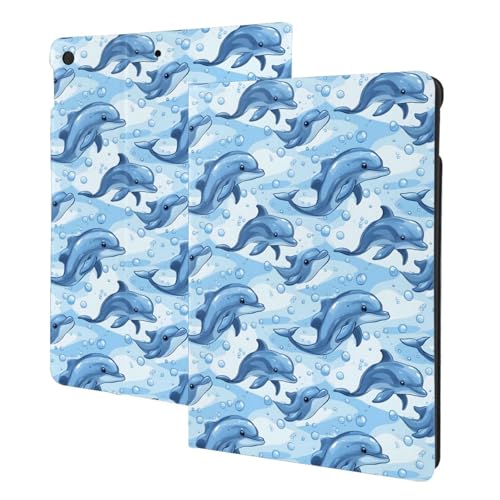Coque iPad 10.2 dauphin imprimé pour réveiller vos sessions café