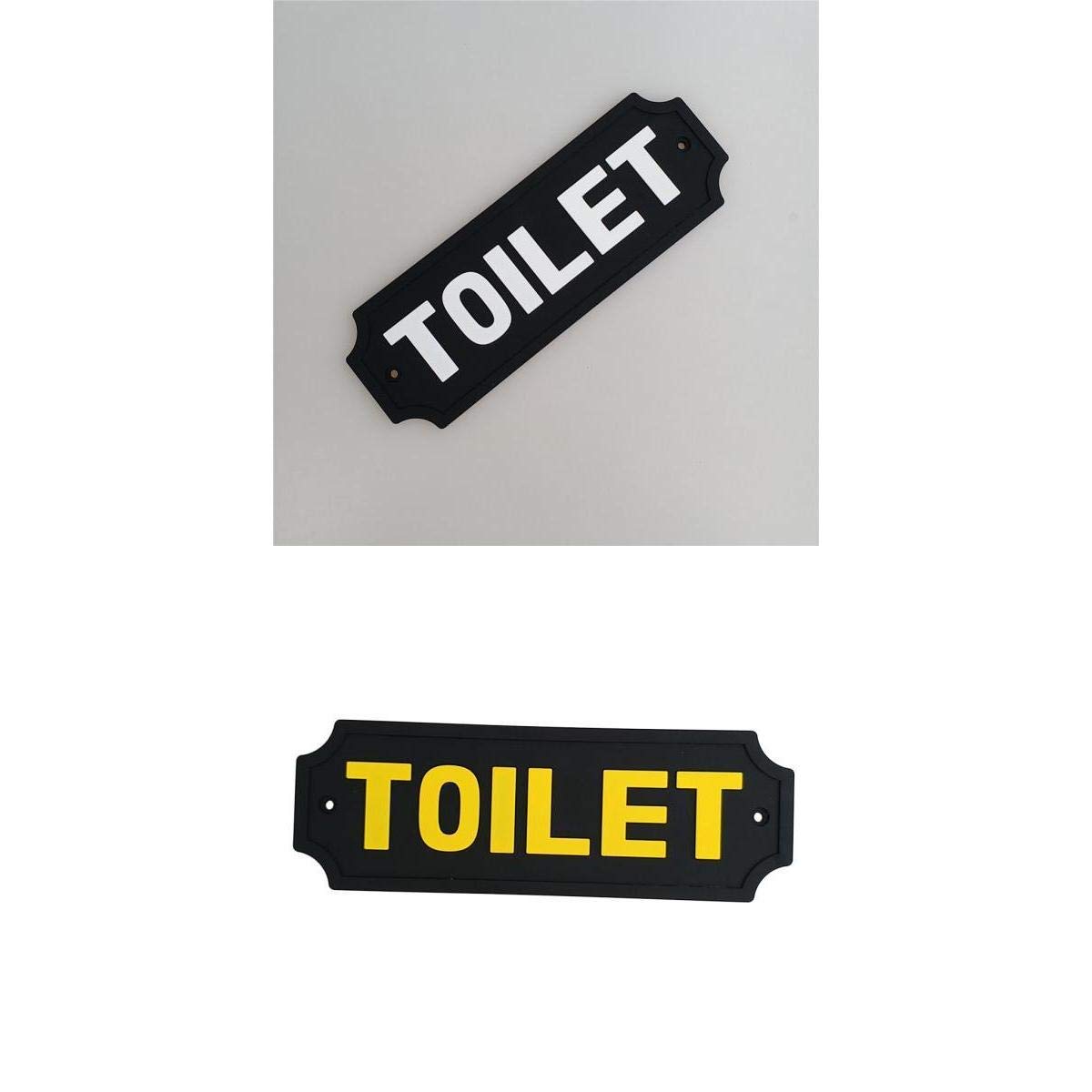 CALANDIS™ 2pcs PVC Rubber Toilet Door Sign Wall Plaque for Home Hotel School Park | Garden Plaques & Signs | Garden D?©cor | Yard, Garden & Outdoor Living-image-22