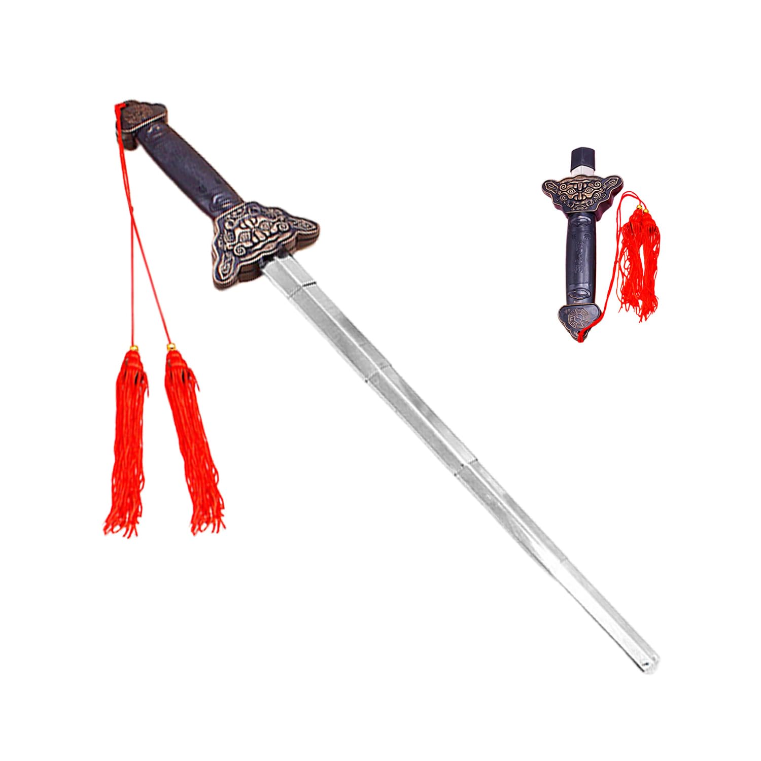 Memofynd 1 Toy Sword, Stainless Steel Toy Sword, Can Retractable Toy Sword, Role -Playing Props, Martial Arts Performance Swords, Children's Small Toys