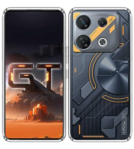 Image of Soft Silicone TPU Back Cover Compatible with Infinix GT 10 Pro, Transparent