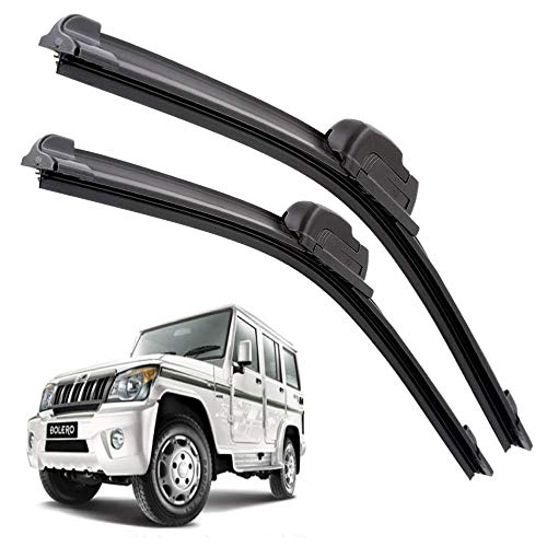 Image of Euro Care Windshield Car Wiper Blades Compatibility With Mahindra Bolero (Model : 2012-2020) - Set of 2Pc (D-16,P-16)