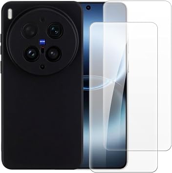 Compatible with Vivo X300 Ultra 5G Case & Screen Protector - Black