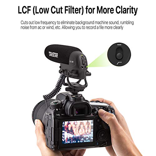 TAKSTAR SGC-600 Mikrofon Camcorder-Mikrofon Kondensator-Aufnahme-MIC für Nikon für Canon DSLR-Kamera DV-Camcorder (3,5 mm Schnittstelle) Professionelles Videozubehör mit Windschutz - Image 4