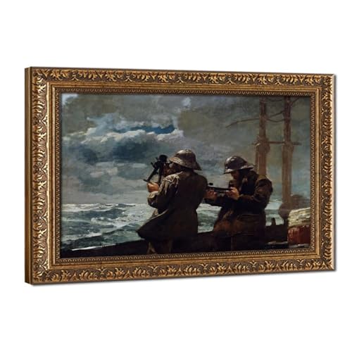 Eight Bells Winslow Homer tableau marin grand format déco murale bureau 61x91cm