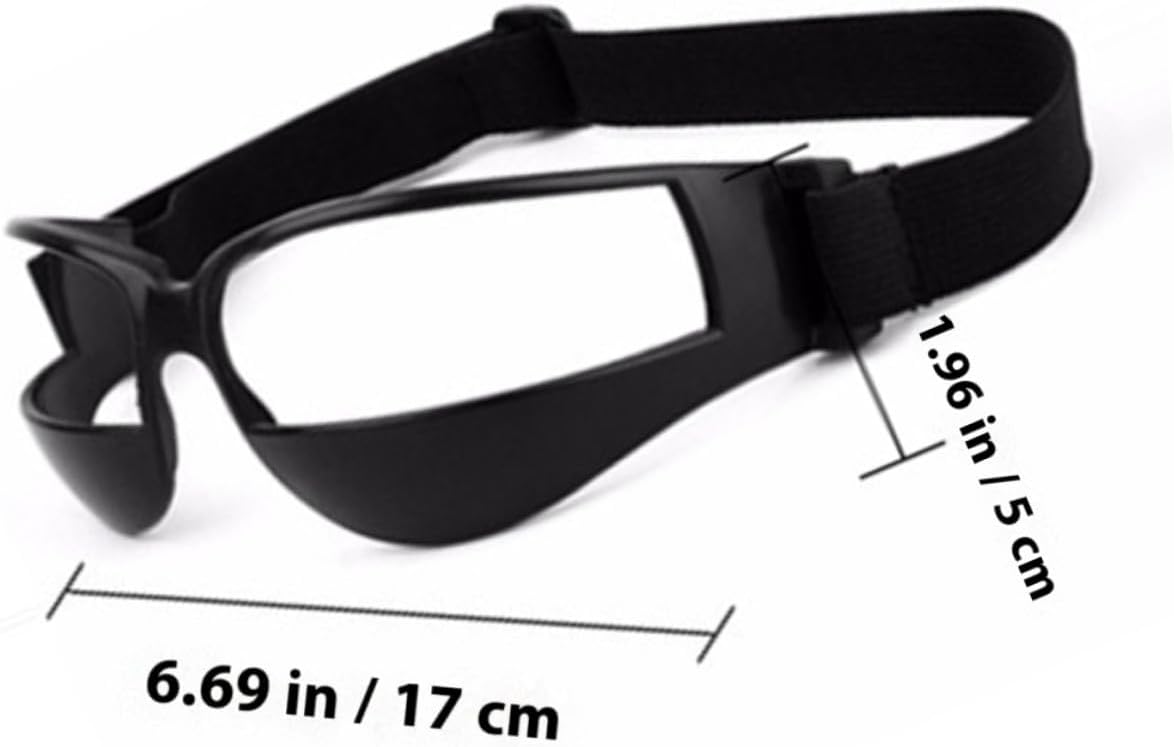 BESPORTBLE Basketball Low Head Training Glasses for Improved and Ball Handling Soft Design Sports Eyewear for Training and Practice Black