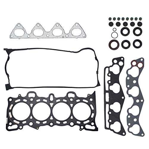 PUENGSI Cylinder Head Gasket Set & Head Bolt Kit Compatible with 1996-2000 Honda Civic Del Sol 1.6L HS1400HBSI Engine Replacement Gaskets Kit - Thumbnail 2