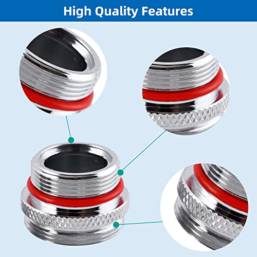 8 Pcs Faucet Adapter Kit, Brass Faucet Aerator Adapter Set Male Female Kitchen Faucet Adapter Converter To Faucet Aerator, Garden Hose, Standard Hose In Rv, Apply On Both Removable And Cache Aerator #TOP5