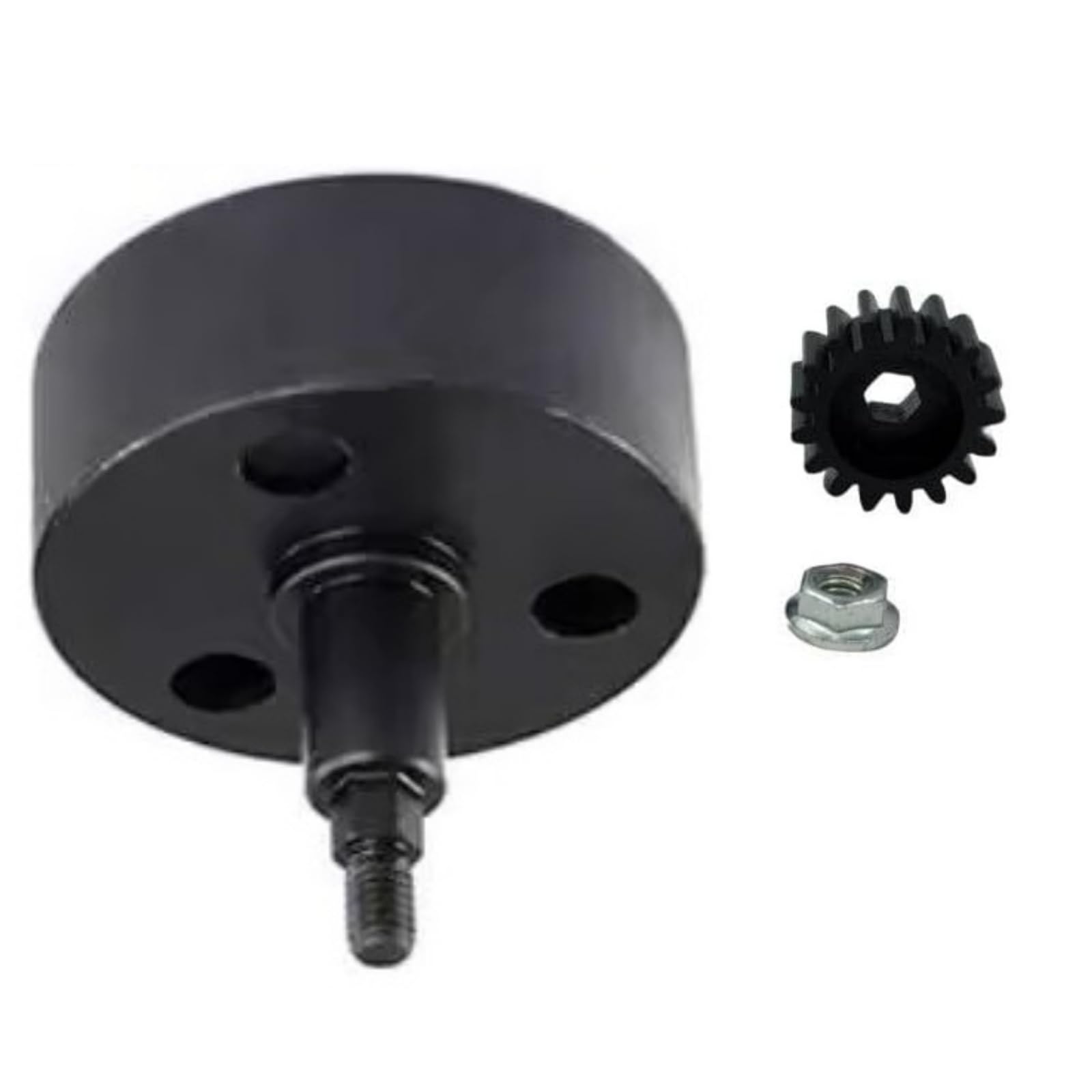 AFDHGS Alloy Clutch Bell and 17T Hardened Steel Pinion Gear Upgrade Set for 1/5 RC Hpi Baja 5B 5T 5SC - Enhanced Nut Fastening