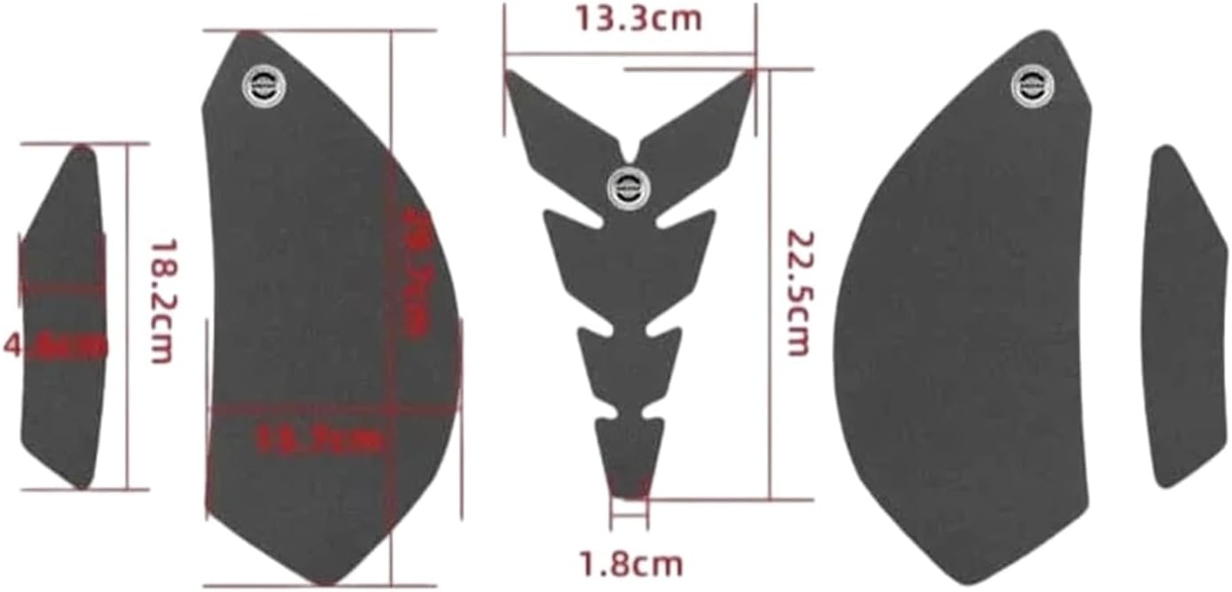 Motorcycle Tank Sticker for KAW&A&SAKI ZX6R 2009-2024 ZX636 2012-2024 Motorcycle Sticker Tank Non-Slip Traction Side Pad Protective Decal.