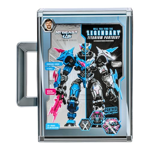 MrBeast Lab Platinum Series 6.5” (16.5cm) Panther Battle Titan Collector Figure, Extreme Detailing, Premium Packaging - Image 2