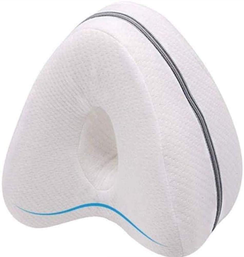 Leg Positioner Pillows Leg Pillow for Back, Hip, Legs & Knee Support Wedge & Sciatica Nerve Pressure Relief (White)
