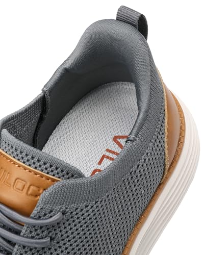 Image of VILOCY Boy's Slip On Casual Dress Sneaker Hands Free Fashion Shoes Comfortable Oxfords Mesh Tennis Breathable School Uniform Formal Church Shoes(Little Kid /Big Kid)