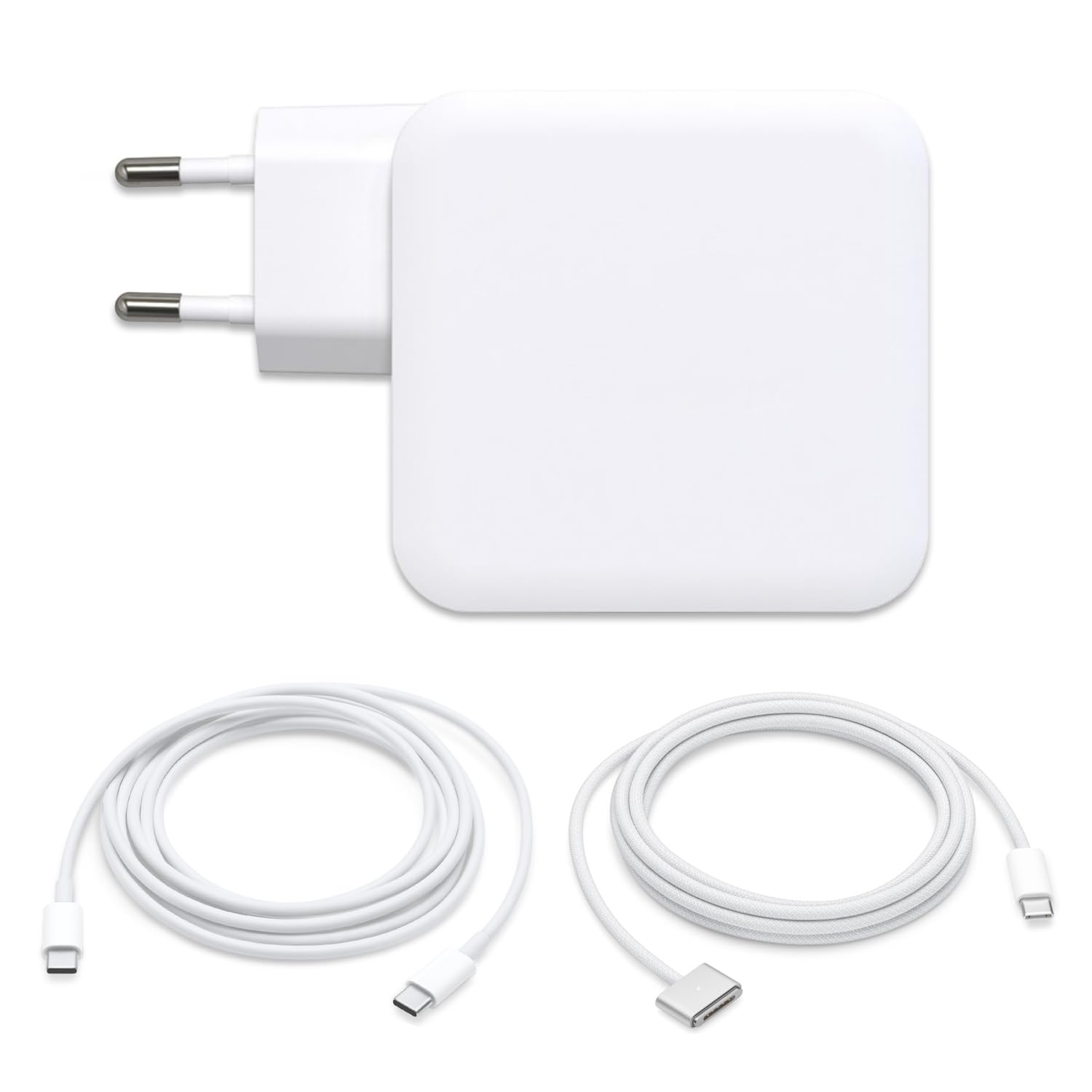 New Net - Alimentatore Caricatore Caricabatteria compatibile con Notebook Mac Book Pro 16 2023, Mac Book Pro 16 2021 [ 20V 5A 100W - Type-C/MagSafe 3]