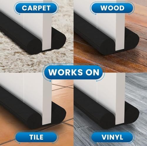 Image of Door Bottom Sealing Strip Guard for Home | (39 inches, Pack of 4) | Door Stoppers | Door Seal | Door Closers | Sound-Proof Reduce Noise Energy Saving Weather Stripping | Waterproof (4)