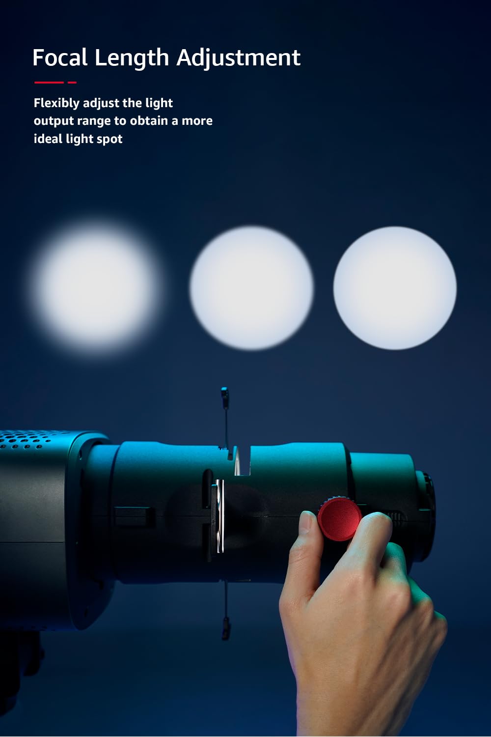 Amaran Spotlight SE Kit di proiezione di precisione a 36° per Amaran 300c, 150c, 200X S, LS 300x, compatibile con Bowens Mount Light fino a 300 W
