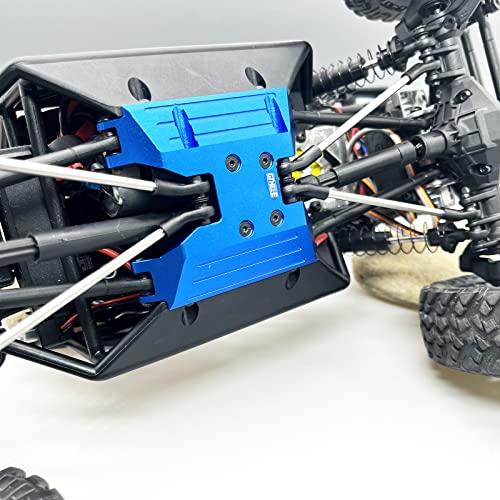 Image of Aluminum Chassis Skid Plate for Axial UTB18 Capra 4WD 1 /18 Trail Buggy Upgrade Part (Dark Blue)