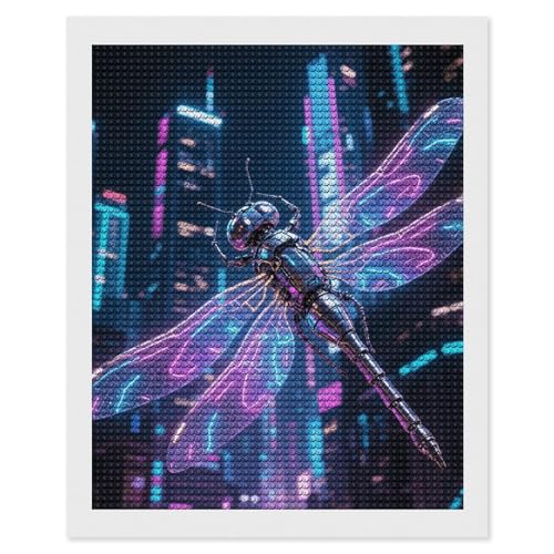 Broderie diamant 5D libellule mécanique toile adhésive haute qualité