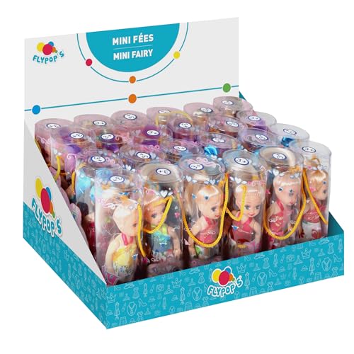 FLYPOP'S - Pack de 24 Mini Muñecas - Juguete para Niños - 010007APA - Multicolor - Plástico - Maniquí - Muñeca - Maniquí - Mini Miss - 10 cm x 4,5 cm - A Partir de 3 años